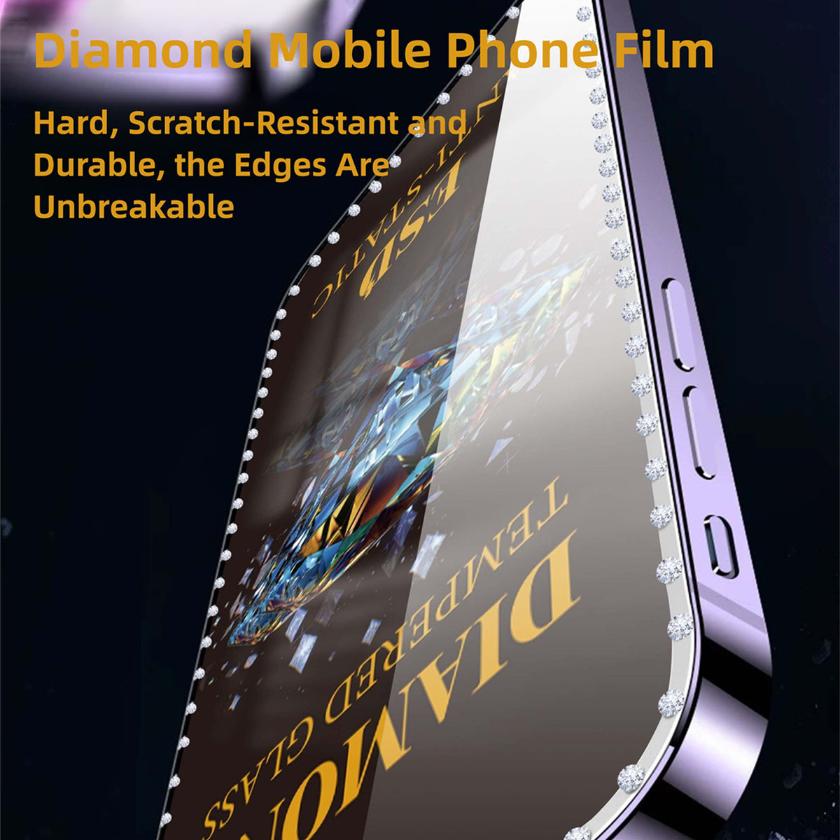 For Samsung Galaxy A08 5G / A08 4G / A07 5G / A07 4G 10Pcs Tempered Glass Diamond Silk Printing Full Screen HD Anti-Static Screen Protector