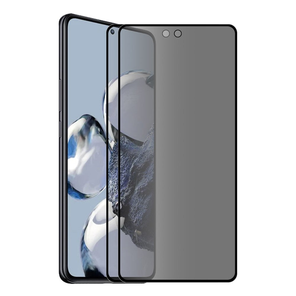 ENKAY HAT PRINCE 2 st/set helskärmsskydd för Xiaomi 12T 5G / 12T Pro 5G / Redmi K50 Ultra 5G, 28 graders anti-spionagekänslig pekskärm härdat glas helklisterfilm ultraklar
