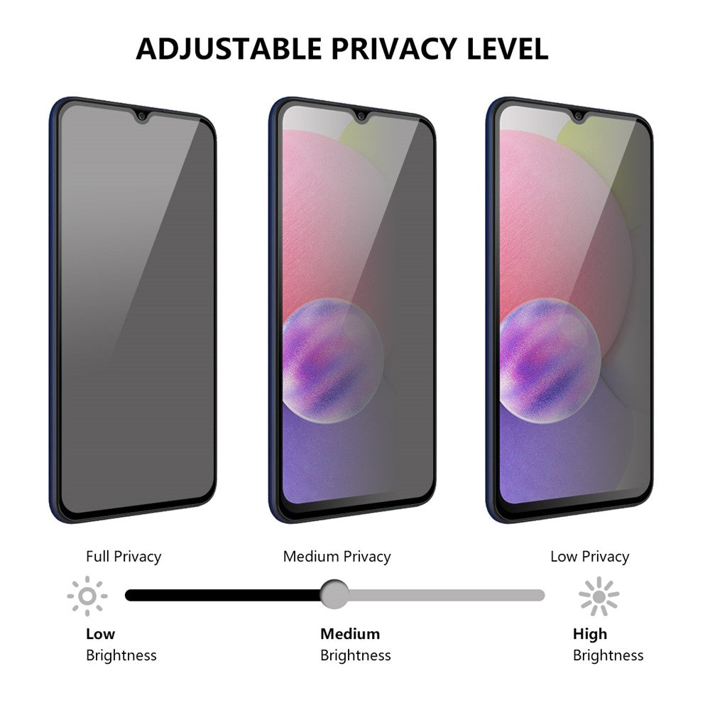 ENKAY HAT PRINCE för Samsung Galaxy A04s 4G (164.7mm) / A04 4G (164.4mm) Helskärmsskydd 28 graders antispionage Helklistrad härdad glas