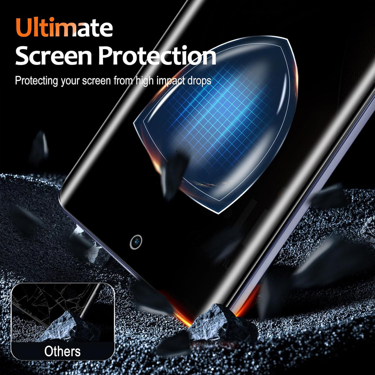 For Honor Magic8 Pro 5G Anti Spy Privacy Full Screen Protector Black Edge High Aluminium-silicon Glass Film