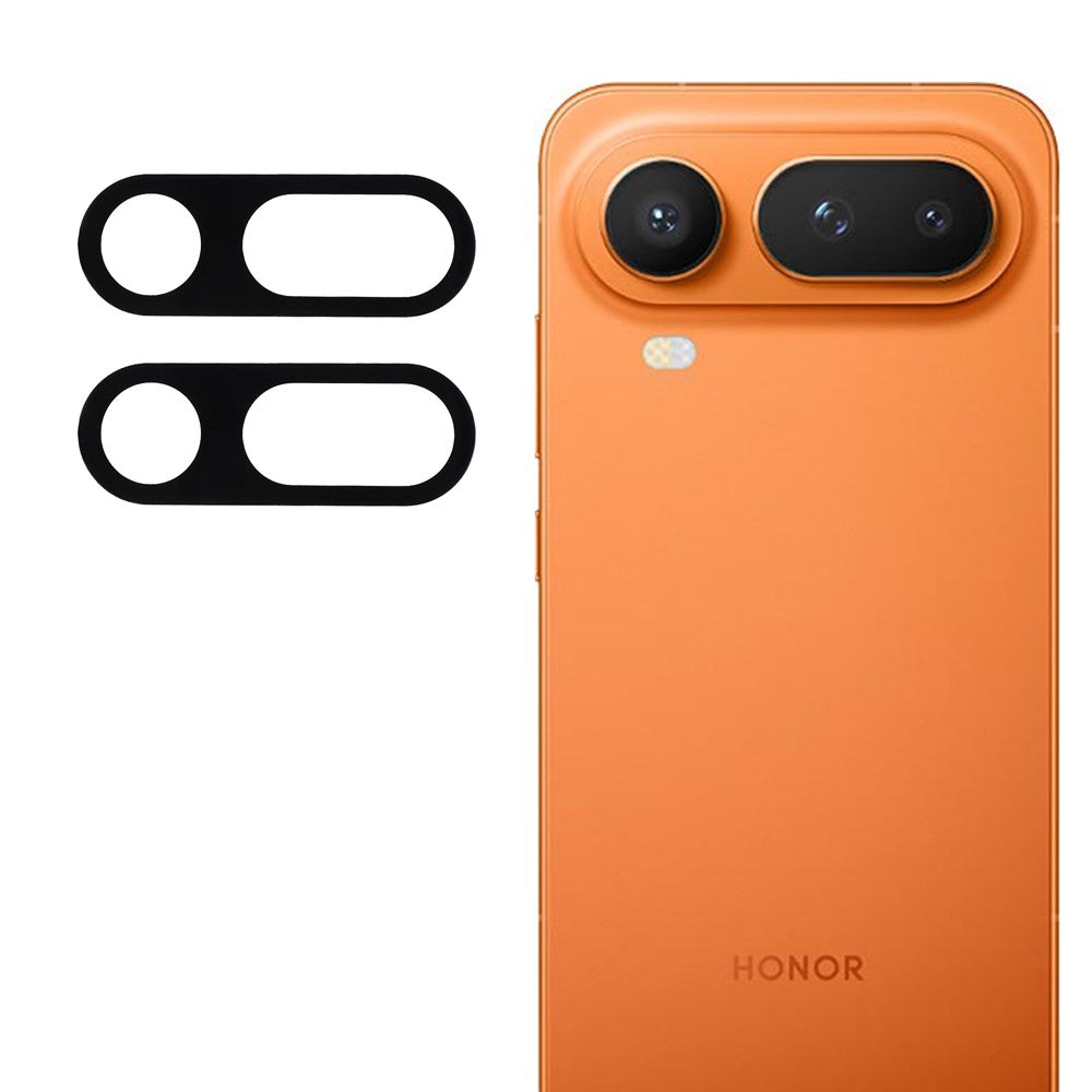 2Pcs For Honor Magic8 Pro Air 5G Full Coverage Camera Lens Protector Silk Printing Tempered Glass Lens Film 3D Arc Edge