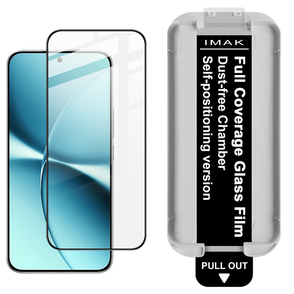 IMAK Tempered Glass For Xiaomi Redmi Turbo 5 5G  /  Poco X8 Pro 5G Full Screen Protector Full Glue Film with Dust-free Installation Tool (Fingerprint Unlock)