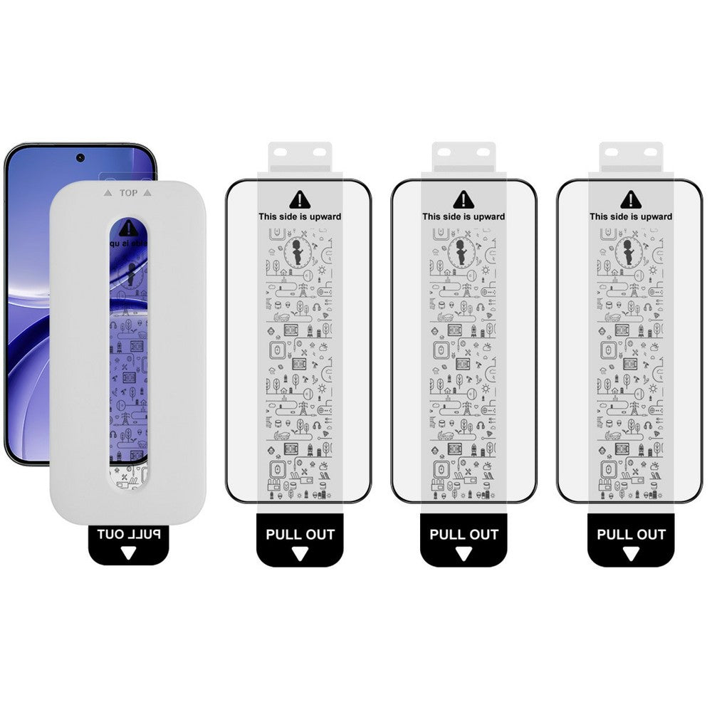 IMAK 3Pcs Tempered Glass For Xiaomi Redmi Turbo 5 Max 5G  /  Poco X8 Pro Max 5G Full Screen Protector Full Glue Film with Dust-free Installation Tool (Fingerprint Unlock)
