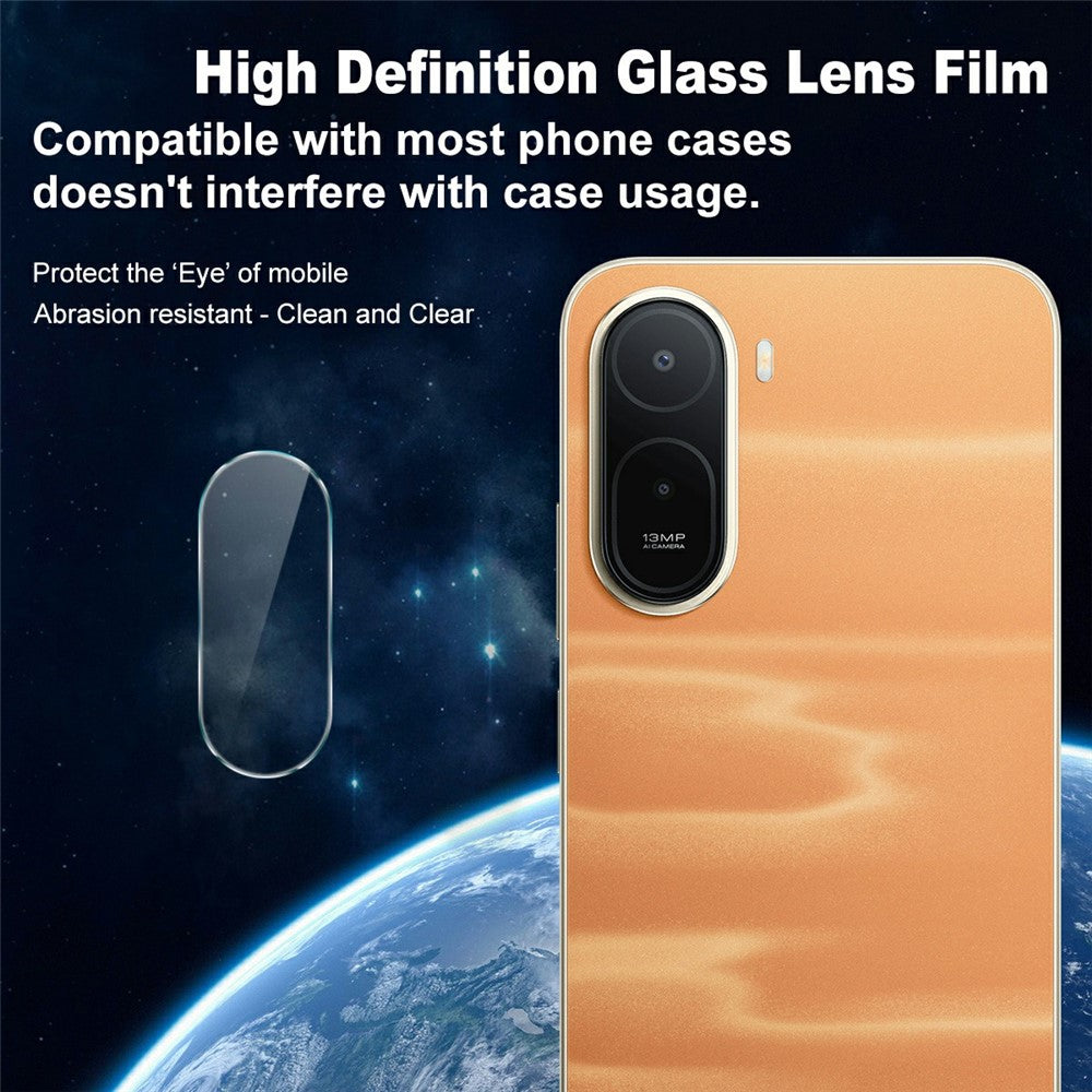 IMAK For Xiaomi Redmi A7 Pro 4G (171.56mm)// Poco C81 4G / Poco C9E 4G Camera Lens Protector Slim Tempered Glass Full Coverage Lens Film