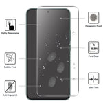Anti-fingeravtryck HD-skärmskydd för Samsung Galaxy S22+ 5G / S23+ Heltäckande, heltäckande, explosionsskyddande, klar AGC-glasfilm i härdat glas [0,1 mm tjocklek, stöder fingeravtryckslåsning]