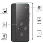 For Samsung Galaxy S22+ 5G / S23+ Full Glue Black Edge Tempered Glass Film Anti-explosion HD Clear Screen Protector (0.1mm Thickness, Support Fingerprint Unlock)