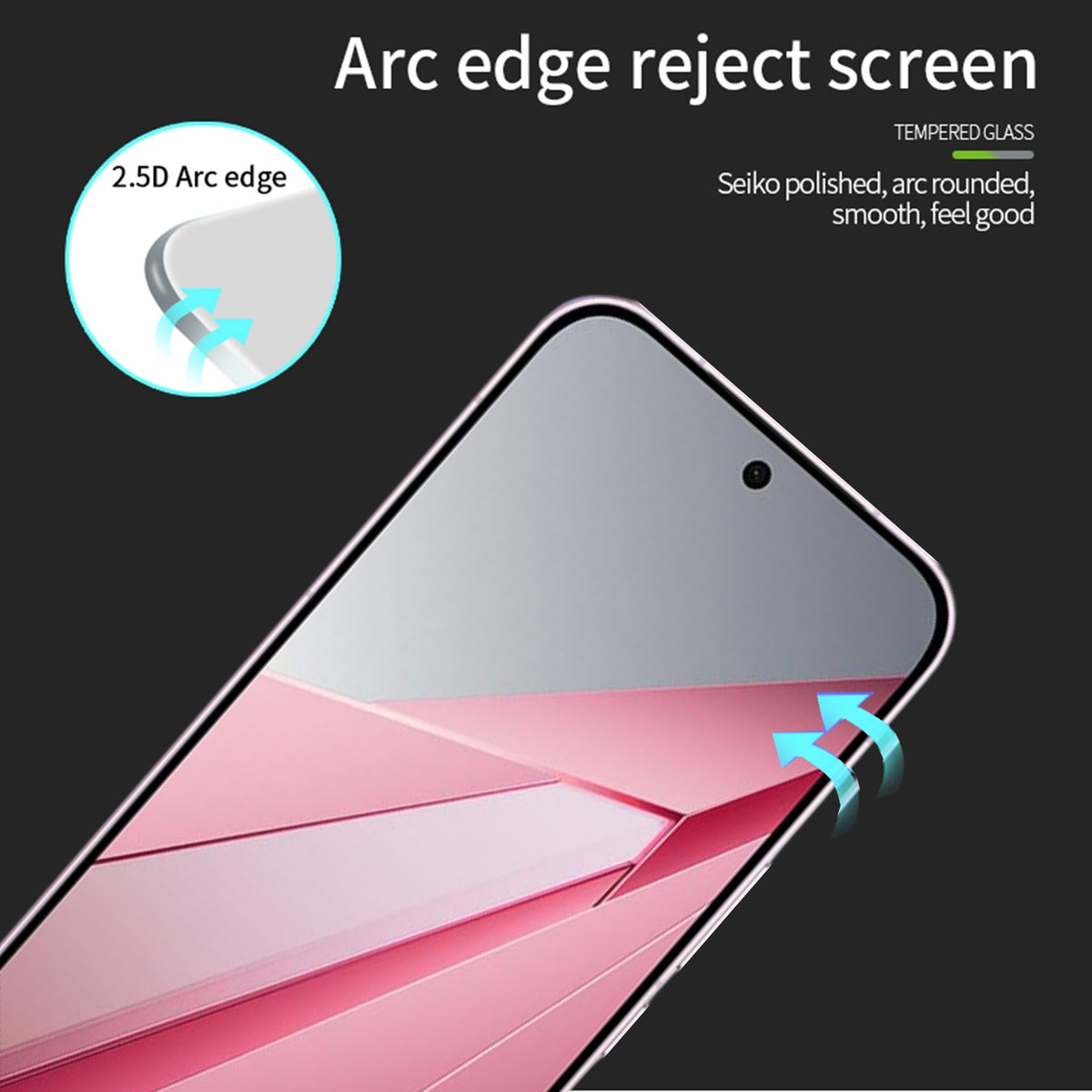 Mofi til Oppo R15 Pro Skærmbeskytter 9H Fuld Lim Fuld Dækning Høj Aluminium-Silicium Glasfilm