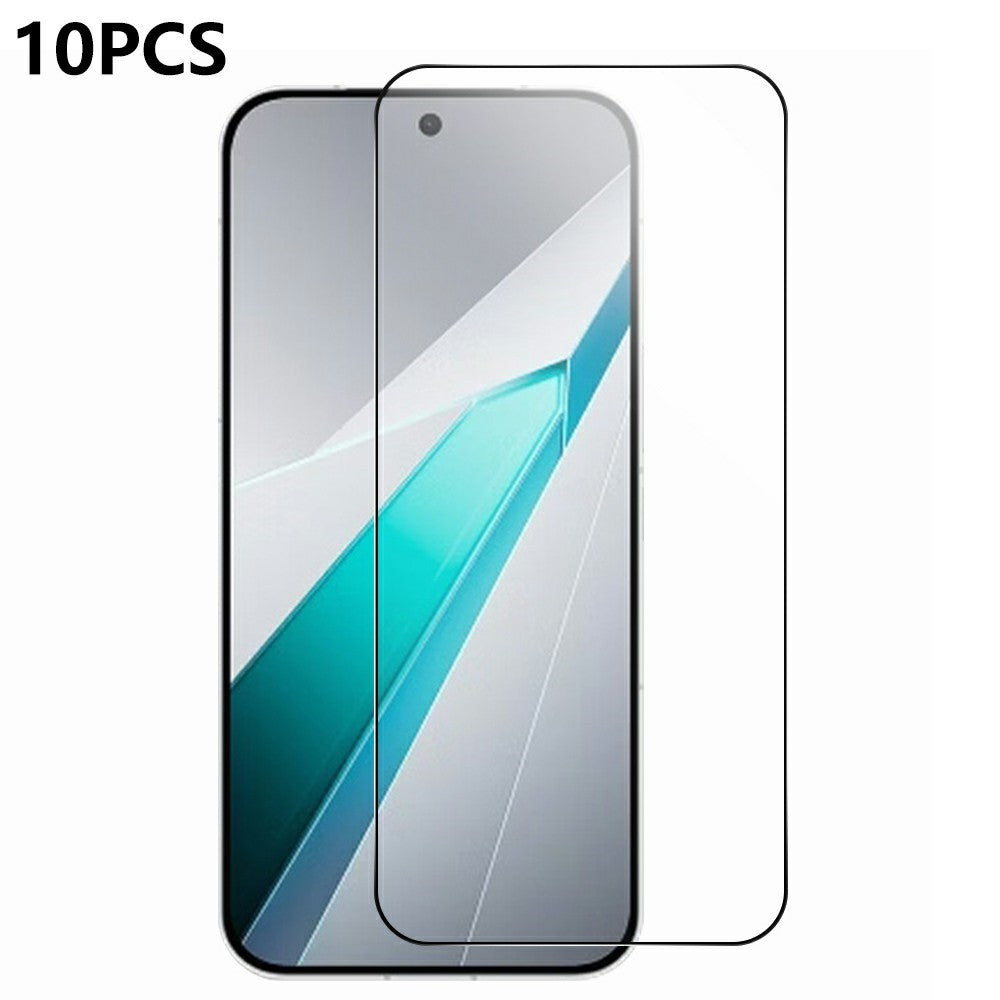 RURIHAI 10 stk. højkvalitets aluminium-silikoneglasfilm til Oppo K15 Pro 5G, fuldklæbende, 0,26 mm 2,5D-fuldskærmsbeskyttelse