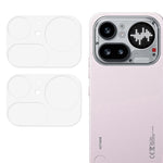 2Pcs For Nothing Phone (4a) Pro Full Coverage Camera Lens Protector 3D Arc Edge Anti-Scratch Tempered Glass Lens Film