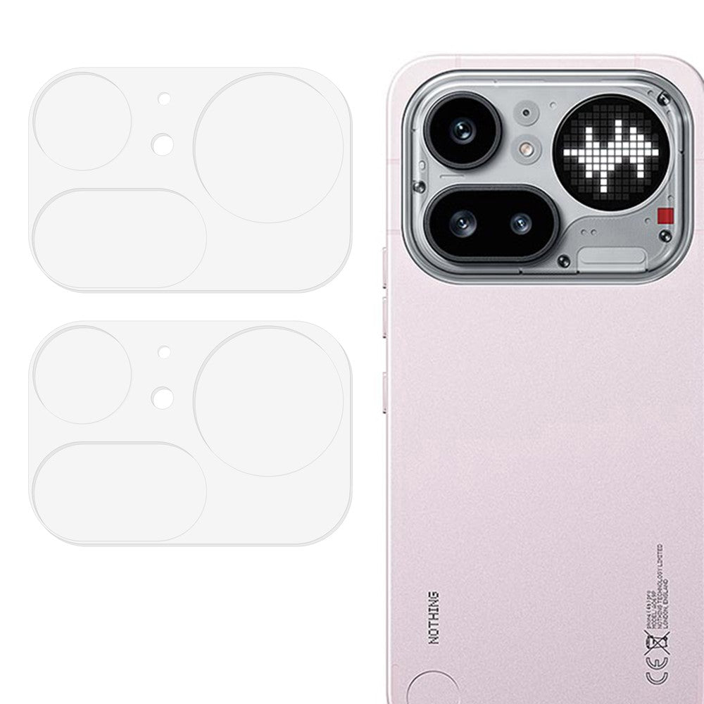 2Pcs For Nothing Phone (4a) Pro Full Coverage Camera Lens Protector 3D Arc Edge Anti-Scratch Tempered Glass Lens Film