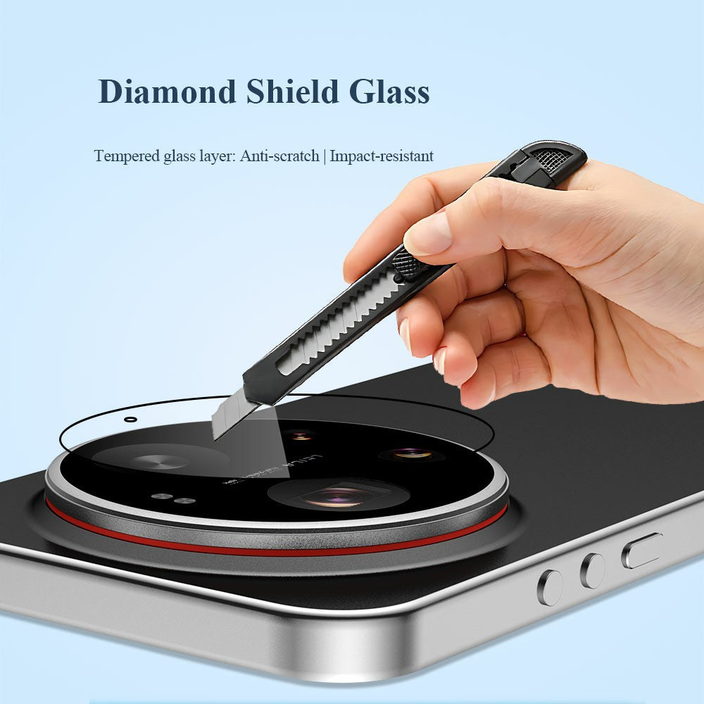 LEREACH for Xiaomi 17 Ultra 5G Camera Lens Protector Full Cover High Aluminium-silicon Glass Lens Film with Auto-Align Installation Frame