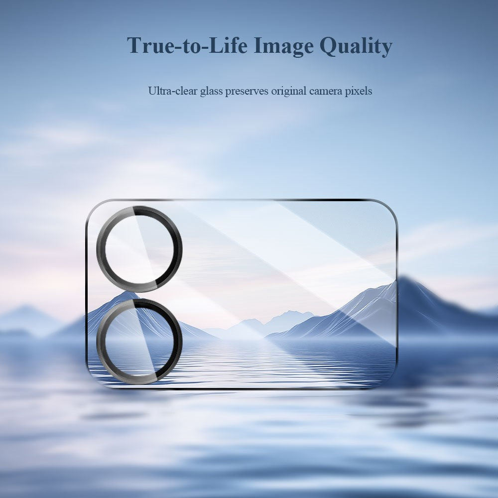 LEREACH kameralinsebeskyttelse til Xiaomi 17 Pro Max med ring af aluminiumslegering, højstyrke aluminium-silikatglas og fuldt dækkende linsefilm