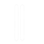 RURIHAI 2Pcs  /  Set For Oppo Find N 0.1mm Ultra-Thin Crystal Clear Side Sticker Frame Protective Film Full Glue Side Stickers
