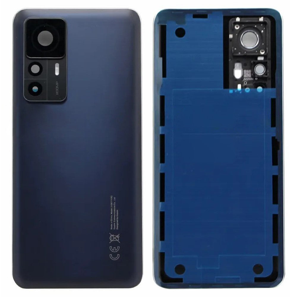 Til Xiaomi 12T 5G Bagcover til batteri med kameraring-linsecover Reservedel (uden logo)