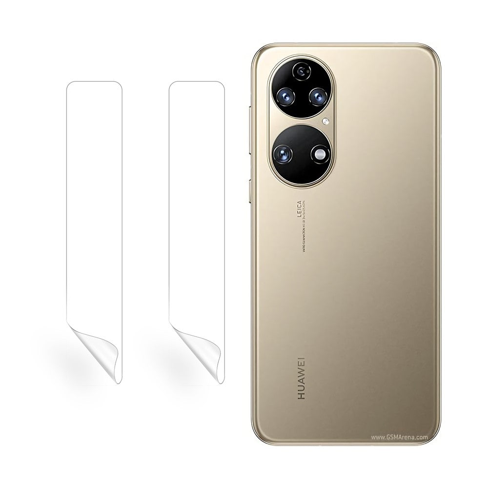 RURIHAI 2Pcs  /  Set Side Sticker for Huawei P50 Pocket Crystal Clear Frame Protective Film 0.1mm Ultra-Thin Full Glue Side Stickers