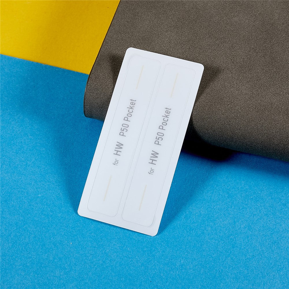 RURIHAI 2Pcs  /  Set Side Sticker for Huawei P50 Pocket Crystal Clear Frame Protective Film 0.1mm Ultra-Thin Full Glue Side Stickers