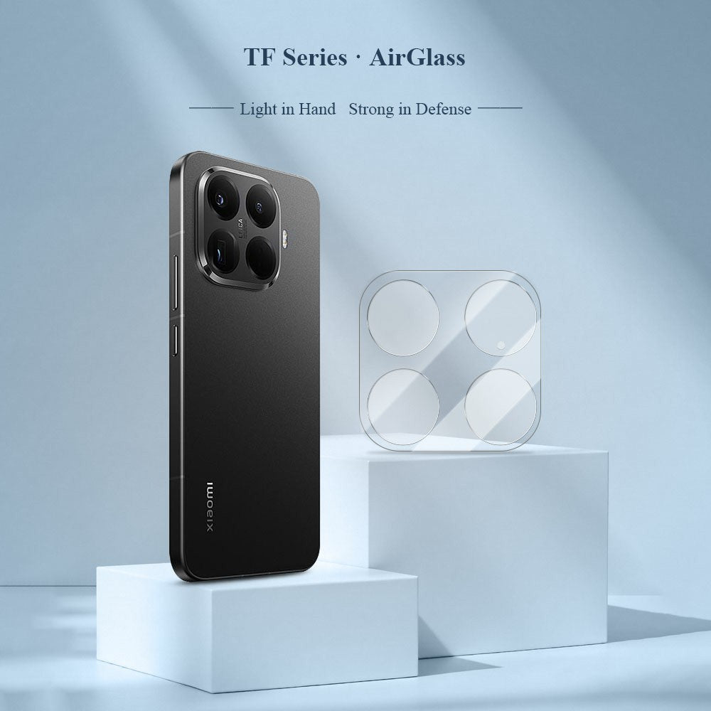 LEREACH 2 st. kameralinsskydd för Xiaomi 15T Pro, 0,3 mm ultratunn heltäckande film av härdat glas