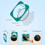 LEREACH 2Pcs for Honor Magic8 5G Camera Lens Protector Tempered Glass Smart-Fit Auto-Align Film