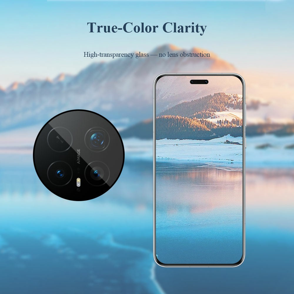 LEREACH 2Pcs for Honor Magic8 Pro 5G Camera Lens Protector Smart-Fit Auto-Align Tempered Glass Film