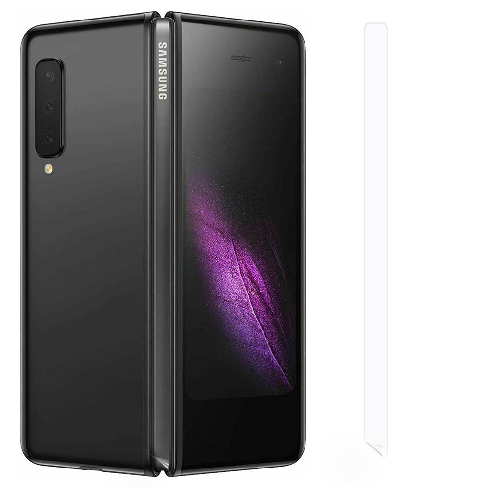 RURIHAI 2 st/set för Samsung Galaxy Z Fold 5G sidoklistermärken ramskyddsfilm 0,1 mm ultratunna kristallklara heltäckande sidoklistermärken