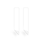 RURIHAI 2 stk./sæt til Samsung Galaxy Z Flip3 5G/Z Flip4 5G, rammebeskyttelsesfilm, krystalklar sidemærkat, 0,1 mm ultratynde fulddækkende sidemærkater