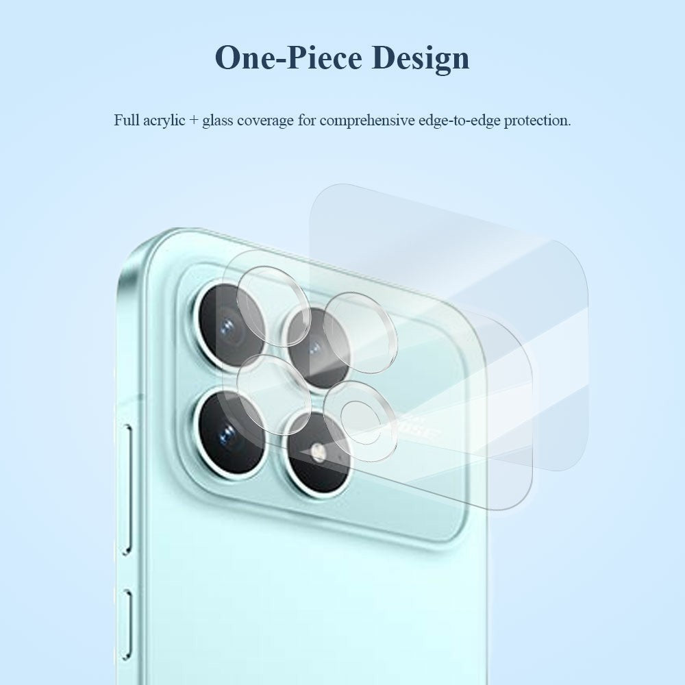 LEREACH 2 st för Xiaomi Poco F8 Pro 5G / Redmi K90 5G kameralinsskydd 3D heltäckande härdat glas akryl linsfilm i ett stycke