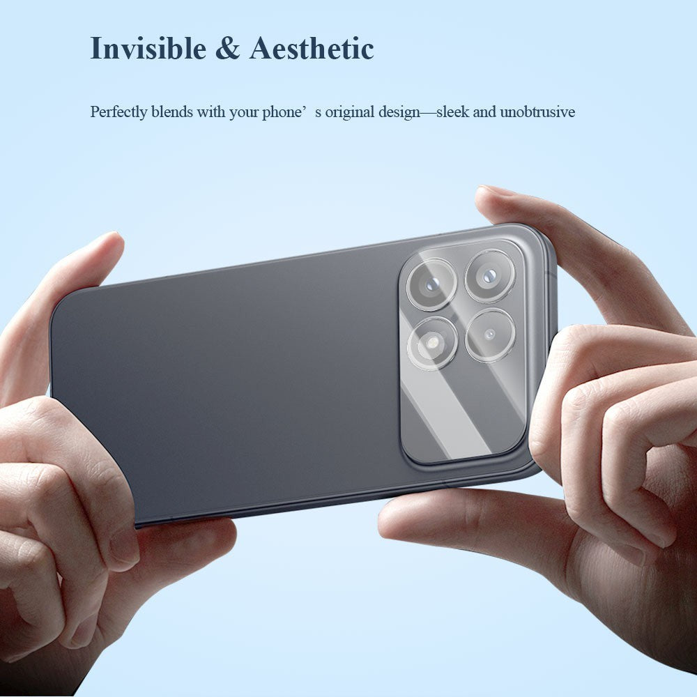 LEREACH 2 st för Xiaomi Poco F8 Pro 5G / Redmi K90 5G kameralinsskydd 3D heltäckande härdat glas akryl linsfilm i ett stycke
