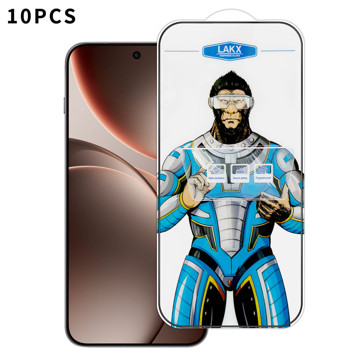 For Oppo Find X9 5G 10Pcs High Definition Tempered Glass Anti-fingerprint Anti-static Electroplating Full Screen Protector