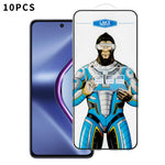 For Oppo K13 5G 10Pcs High Definition Tempered Glass Anti-fingerprint Anti-static Electroplating Full Screen Protector