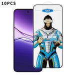 Til Oppo K13x 5G 10 stk. High Definition hærdet glas Anti-fingeraftryk Antistatisk galvanisering fuld skærmbeskytter
