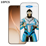 For Oppo Reno15 Pro Max 5G (Global) 10Pcs High Definition Tempered Glass Anti-fingerprint Anti-static Electroplating Full Screen Protector
