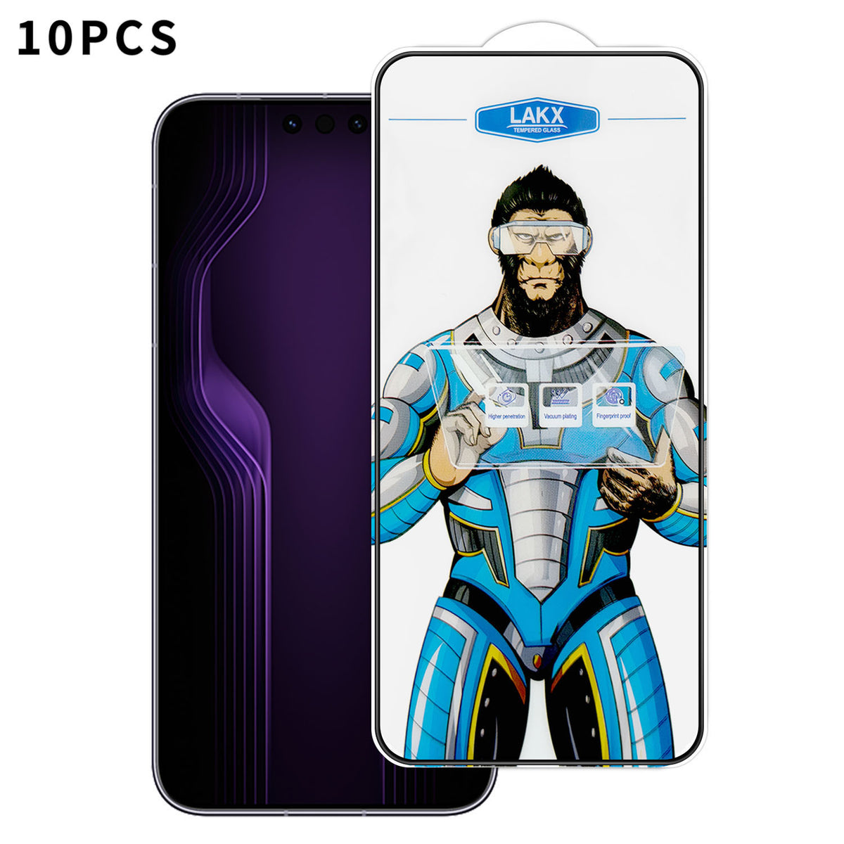 For Huawei Mate 80 RS Ultimate 10Pcs High Definition Tempered Glass Anti-fingerprint Anti-static Electroplating Full Screen Protector