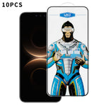 For Huawei Mate 80 / Huawei Mate 80 Pro 10Pcs High Definition Tempered Glass Anti-fingerprint Anti-static Electroplating Full Screen Protector