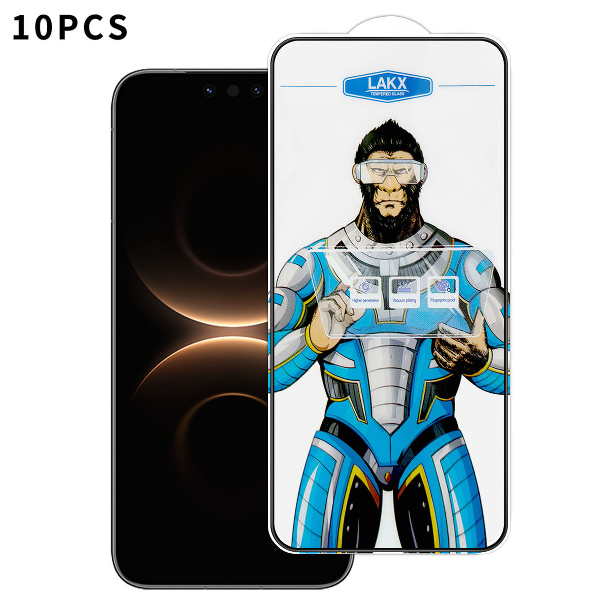 For Huawei Mate 80 / Huawei Mate 80 Pro 10Pcs High Definition Tempered Glass Anti-fingerprint Anti-static Electroplating Full Screen Protector