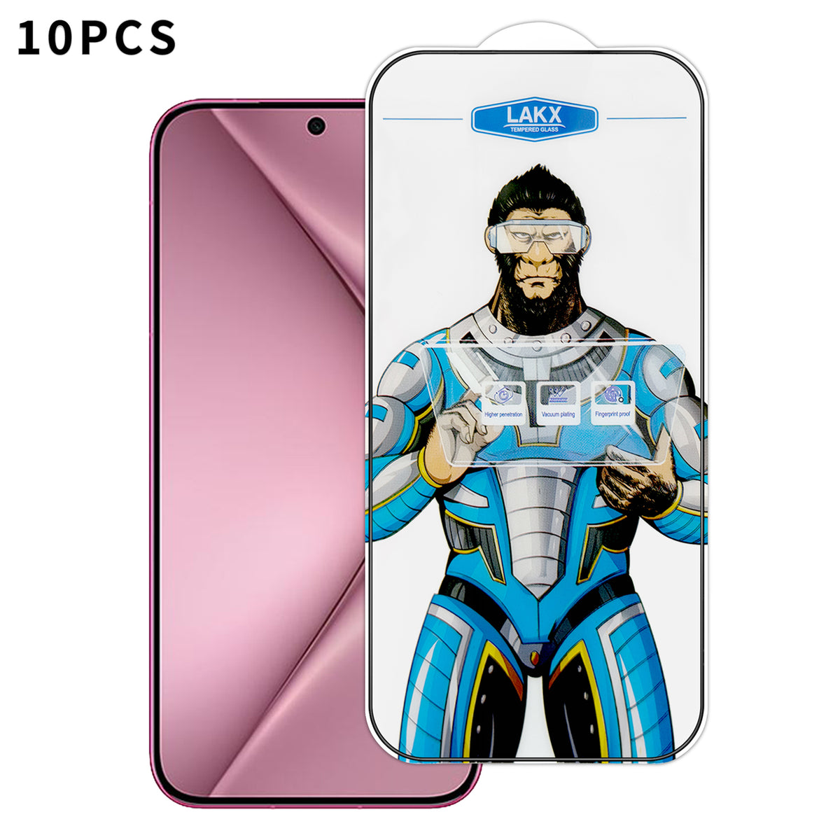For Huawei Pura 70 10Pcs High Definition Tempered Glass Anti-fingerprint Anti-static Electroplating Full Screen Protector