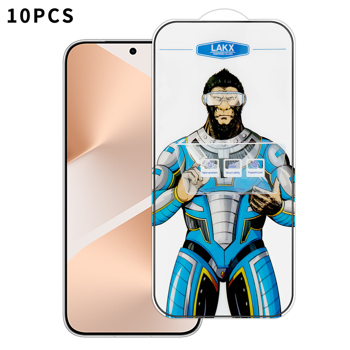For Huawei Pura 80 10Pcs High Definition Tempered Glass Anti-fingerprint Anti-static Electroplating Full Screen Protector