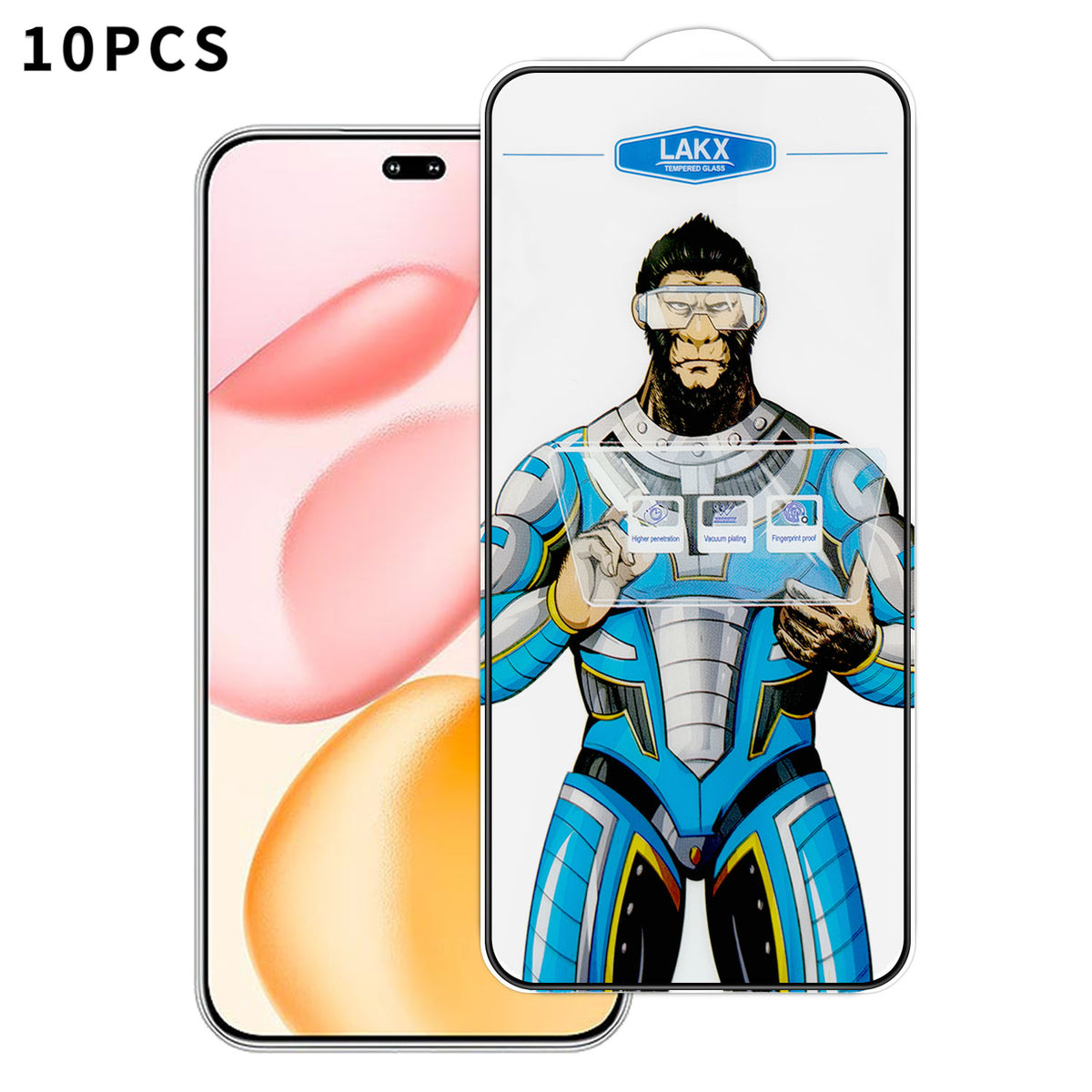 For Honor 400 Pro 5G (Global) 10Pcs High Definition Tempered Glass Anti-fingerprint Anti-static Electroplating Full Screen Protector