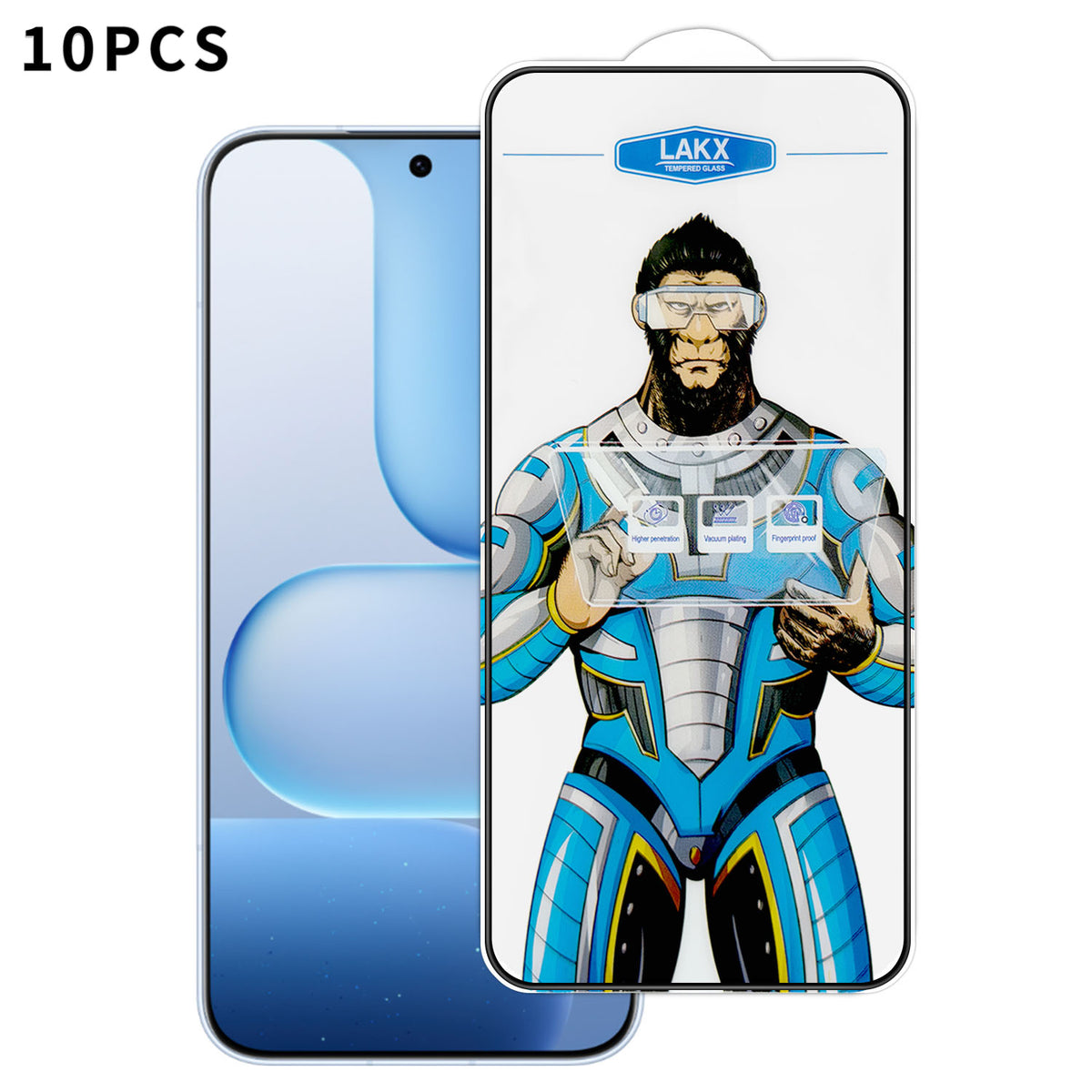 For Honor 500 Pro 5G 10Pcs High Definition Tempered Glass Anti-fingerprint Anti-static Electroplating Full Screen Protector