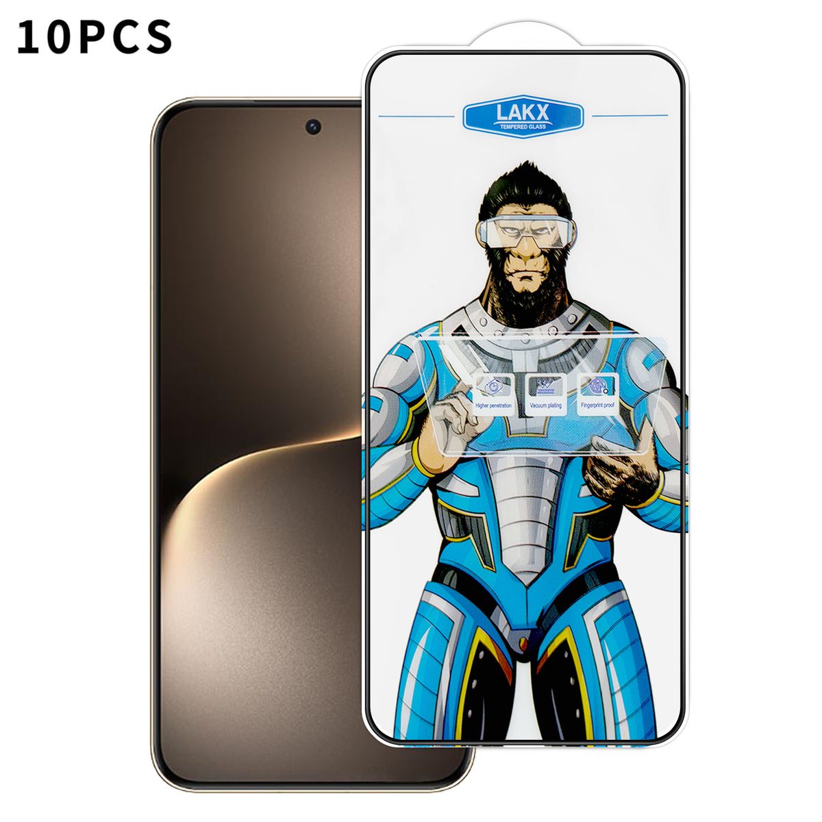 For Honor Magic7 5G 10Pcs High Definition Tempered Glass Anti-fingerprint Anti-static Electroplating Full Screen Protector