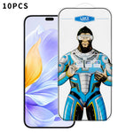 For Honor X60i 5G 10Pcs High Definition Tempered Glass Anti-fingerprint Anti-static Electroplating Full Screen Protector