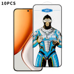 For Honor X70 5G 10Pcs High Definition Tempered Glass Anti-fingerprint Anti-static Electroplating Full Screen Protector