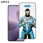 For Xiaomi Redmi K70 Pro 5G 10Pcs High Definition Tempered Glass Anti-fingerprint Anti-static Electroplating Full Screen Protector