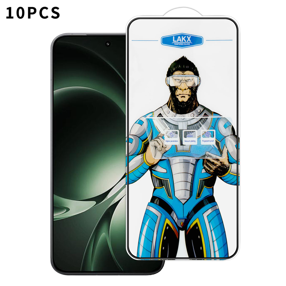 For Xiaomi Redmi K80 Ultra 5G 10Pcs High Definition Tempered Glass Anti-fingerprint Anti-static Electroplating Full Screen Protector