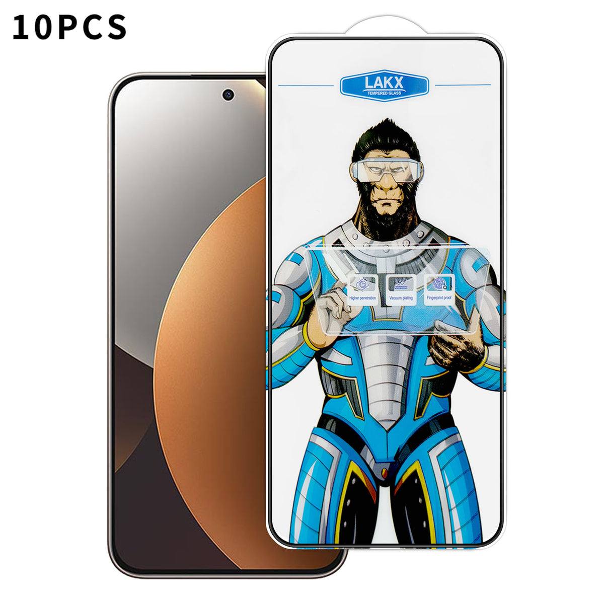 For Xiaomi Redmi Note 15 Pro 5G (Global) 10Pcs High Definition Tempered Glass Anti-fingerprint Anti-static Electroplating Full Screen Protector