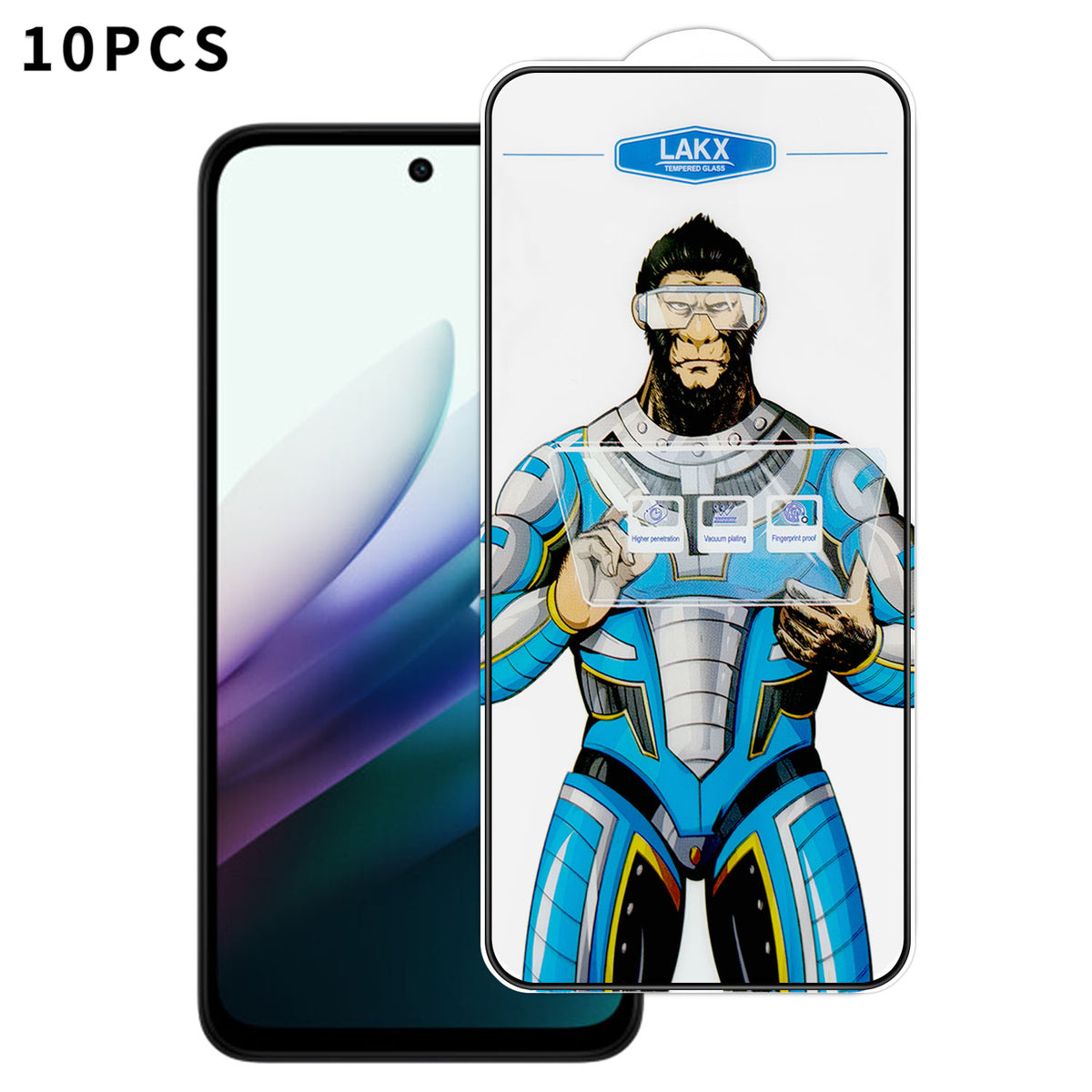 For Xiaomi Redmi Note 15R 10Pcs High Definition Tempered Glass Anti-fingerprint Anti-static Electroplating Full Screen Protector