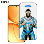 For Xiaomi Redmi Turbo 5 Max 5G 10Pcs High Definition Tempered Glass Anti-fingerprint Anti-static Electroplating Full Screen Protector