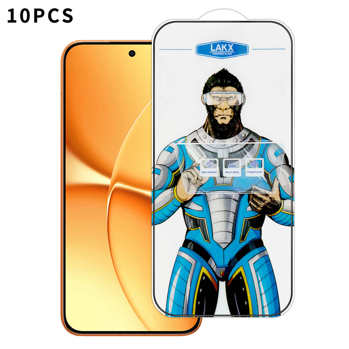 For Xiaomi Redmi Turbo 5 Max 5G 10Pcs High Definition Tempered Glass Anti-fingerprint Anti-static Electroplating Full Screen Protector