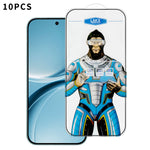 For Xiaomi Redmi Turbo 5 5G 10Pcs High Definition Tempered Glass Anti-fingerprint Anti-static Electroplating Full Screen Protector