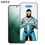 For Xiaomi 14 10Pcs High Definition Tempered Glass Anti-fingerprint Anti-static Electroplating Full Screen Protector