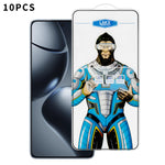 For Xiaomi 14T Pro 10Pcs High Definition Tempered Glass Anti-fingerprint Anti-static Electroplating Full Screen Protector